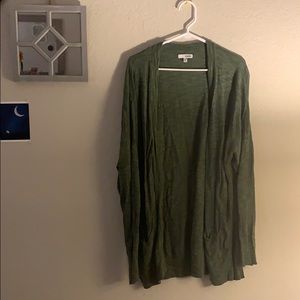 Green slouchy cardigan